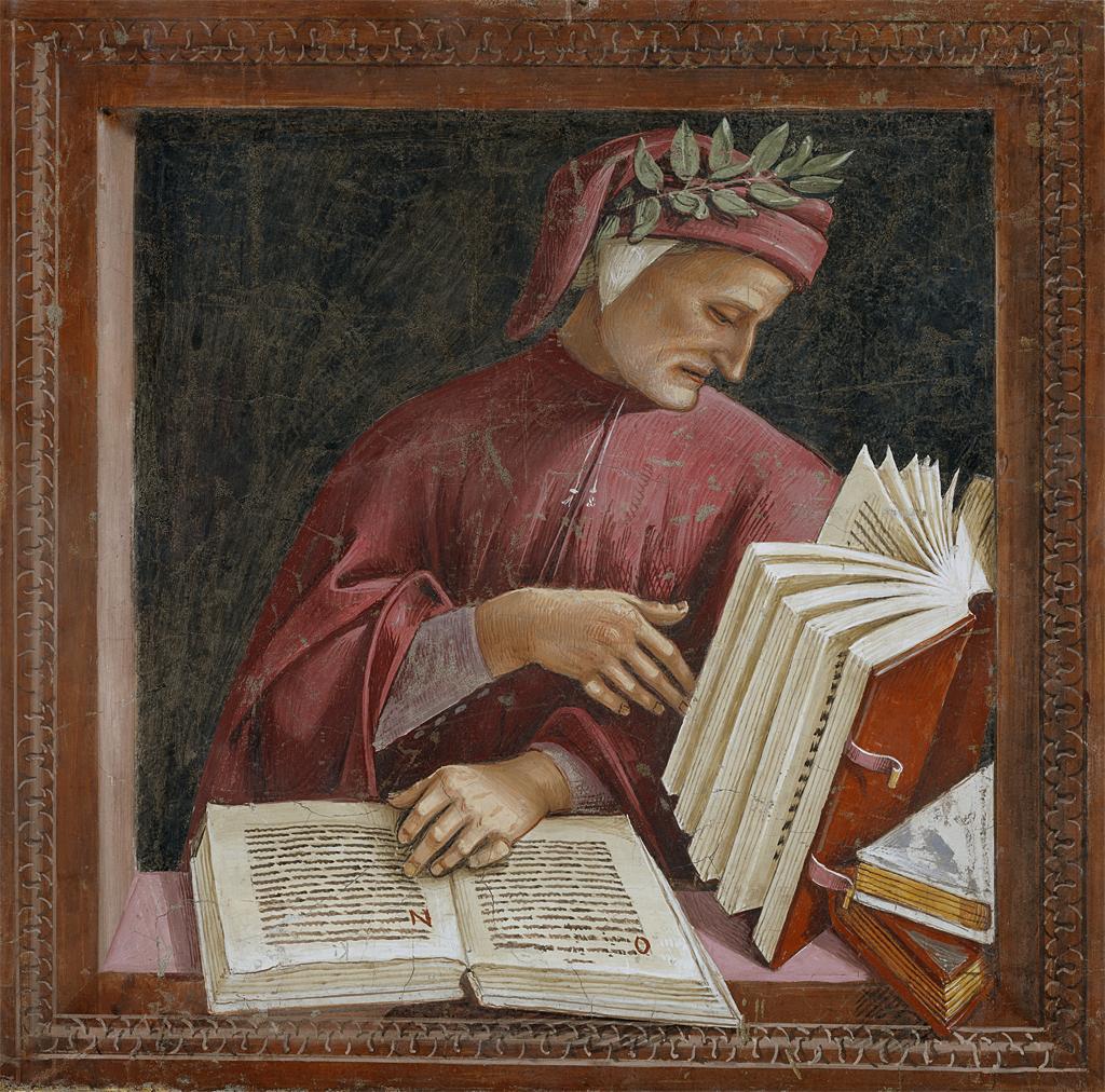 Dante Alighieri, detail from a Luca Signorelli...