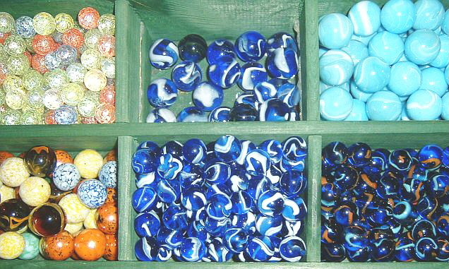 Making toys and the variety of marbles