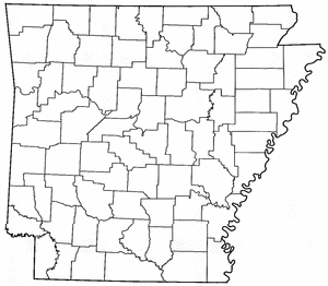 a map of arkansas with county