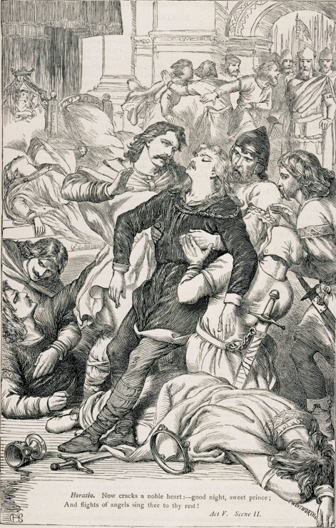 Horatio at Hamlet's death