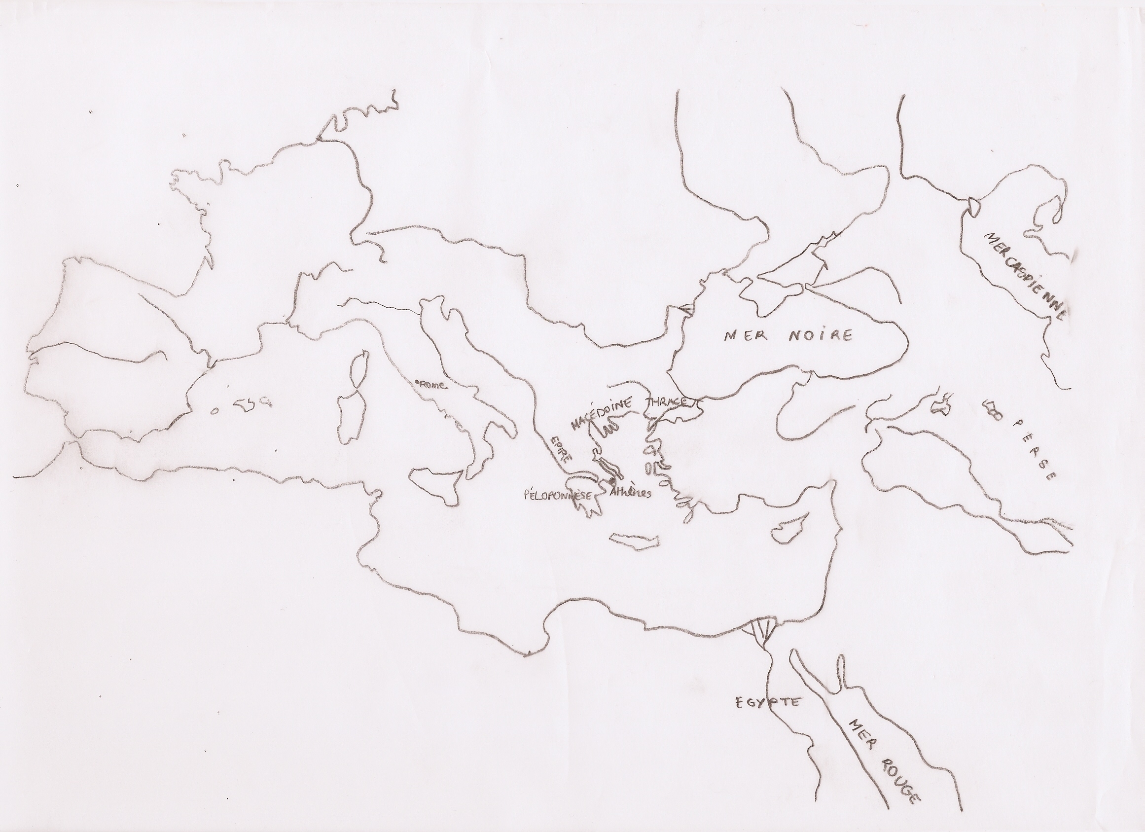 Map Mediterranean Region