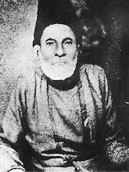 A photograph of Mirza Ghalib