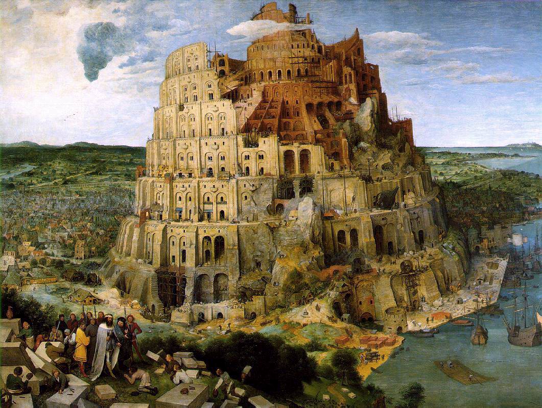 Babels torn. Målning av Pieter Bruegel d.ä.