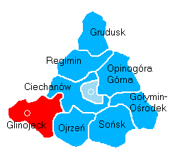 Położenie na mapie powiatu