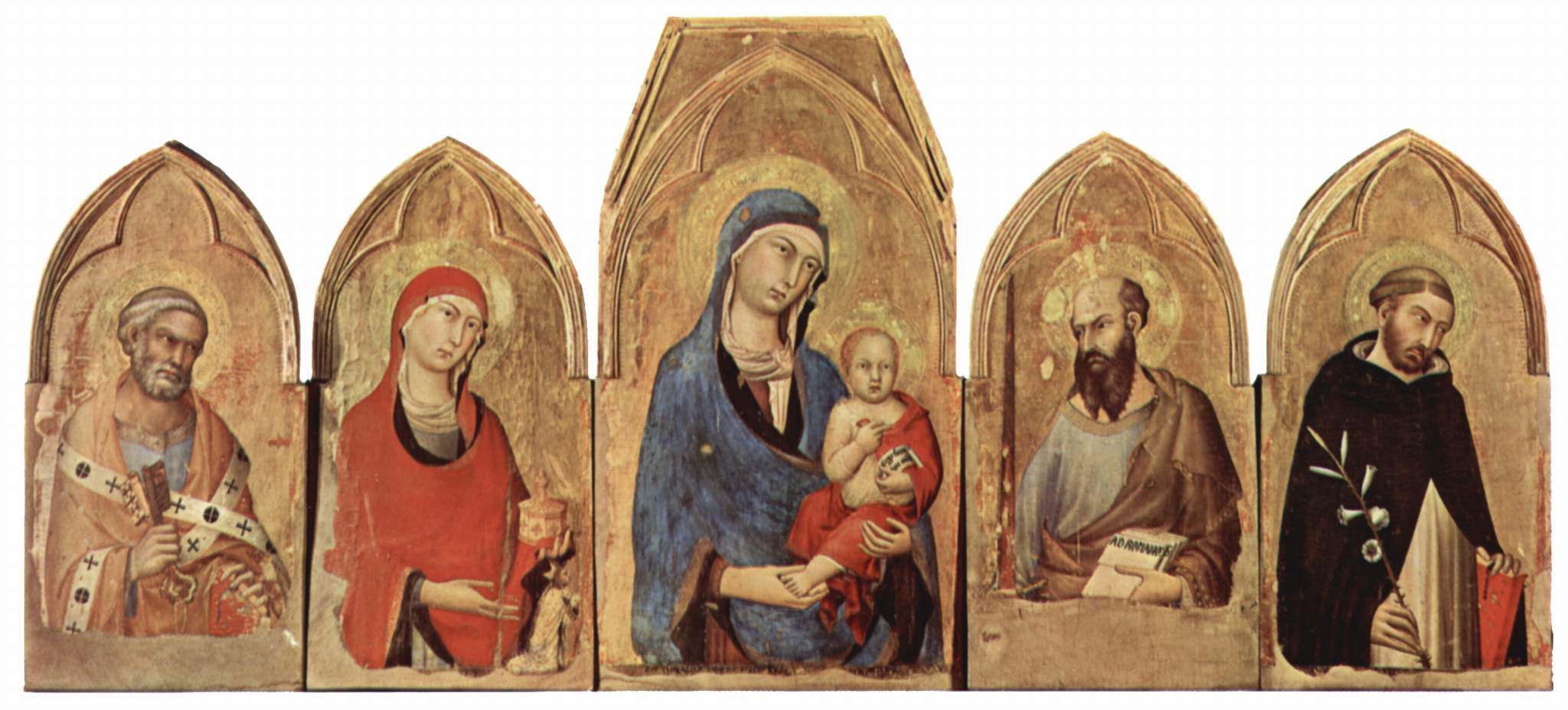 Madonna and Saints by Simone Martini - Orvieto Cathedral - Museum