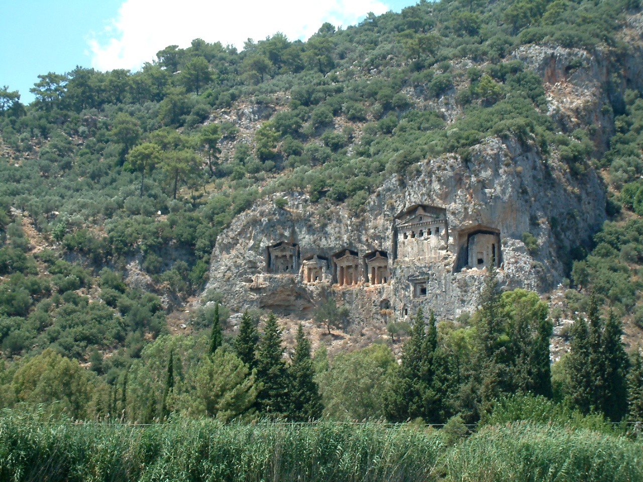 Lycian tombs near Köyceğiz