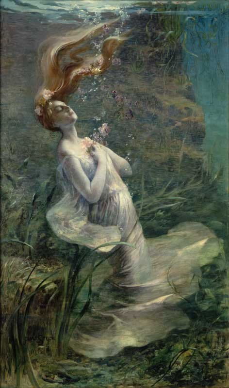 Paul Albert Steck, Ophélie, vers 1894, huile sur toile, Petit Palais, musée des Beaux-Arts de Paris