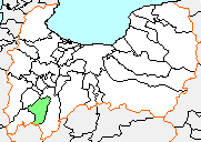 平村の県内位置図