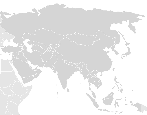 Asia Map Blank