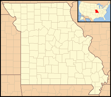 Location map USA Missouri