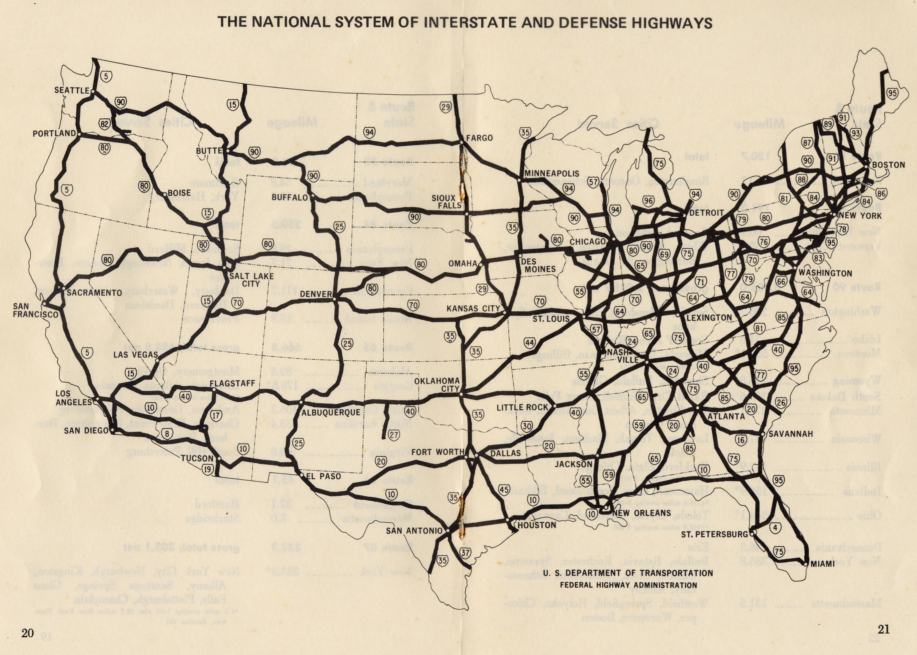 1962 United States Highway Map Jump up ^ The National System of Interstate and Defense Highways (Map). United States Department ...