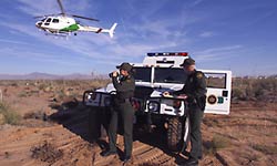 Border Patrol Agents watch for illegal entry f...