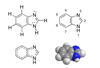 Chemical structure of benzimidazole