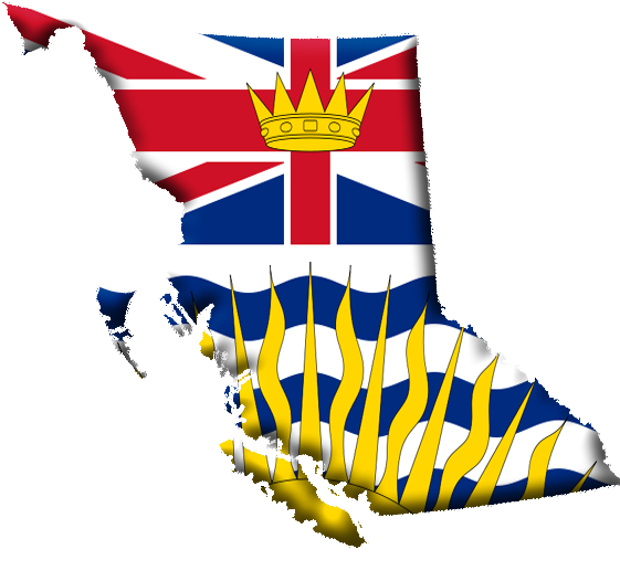 British Columbia Flag-contour