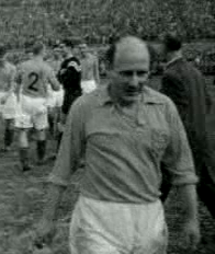 Johannes Lambertus de Harder en 1955 lors du match Pays-Bas - Belgique au stade olympique d'Amsterdam