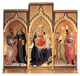 Battista di Gerio, Madonna col Bambino e Santi, Camaiore, 1418