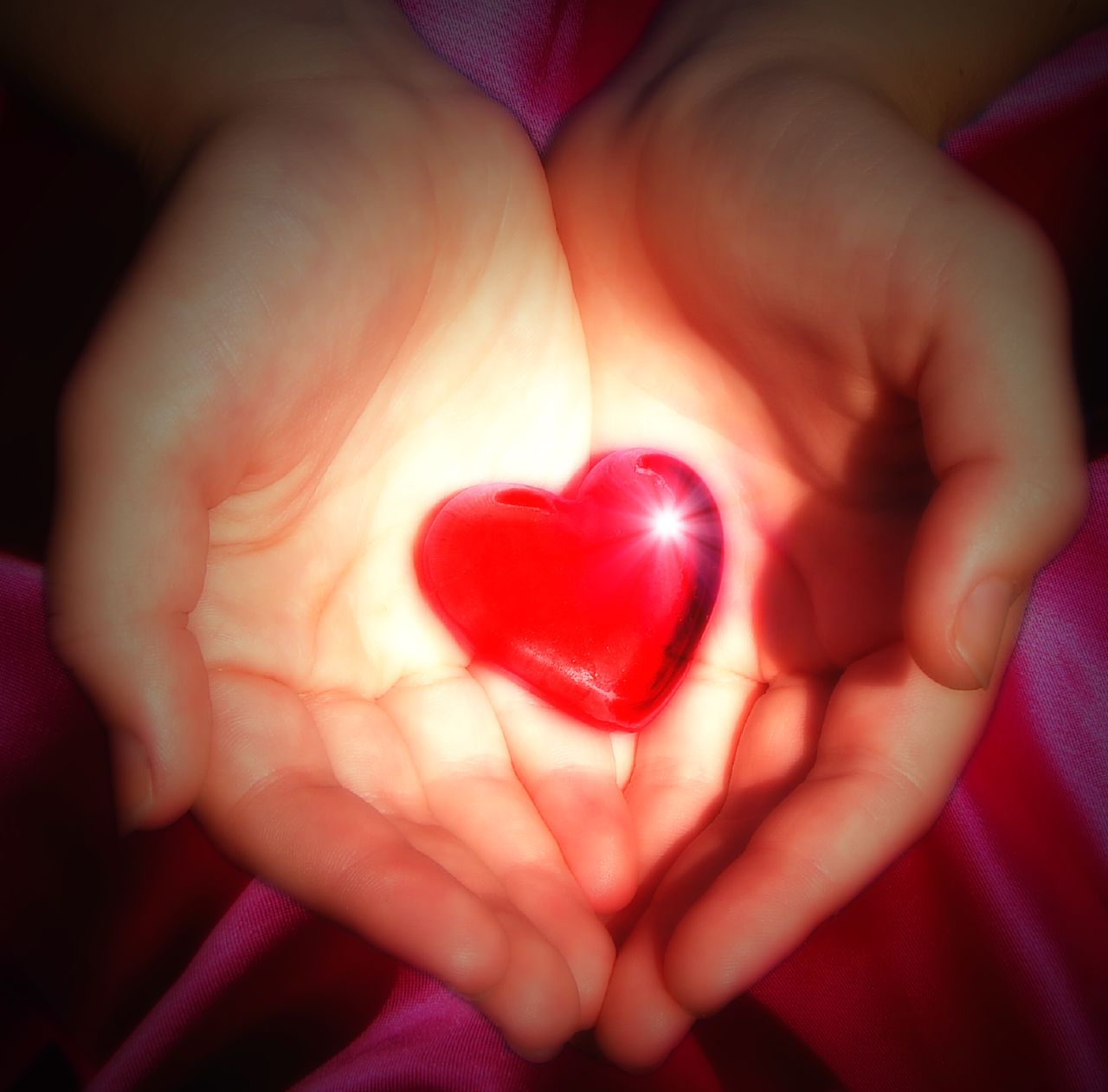 A heart being used as a symbol of love. Photo ...