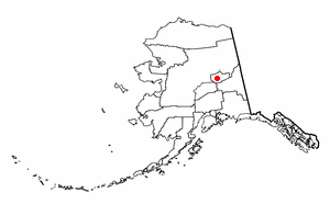 Location of Fairbanks, Alaska