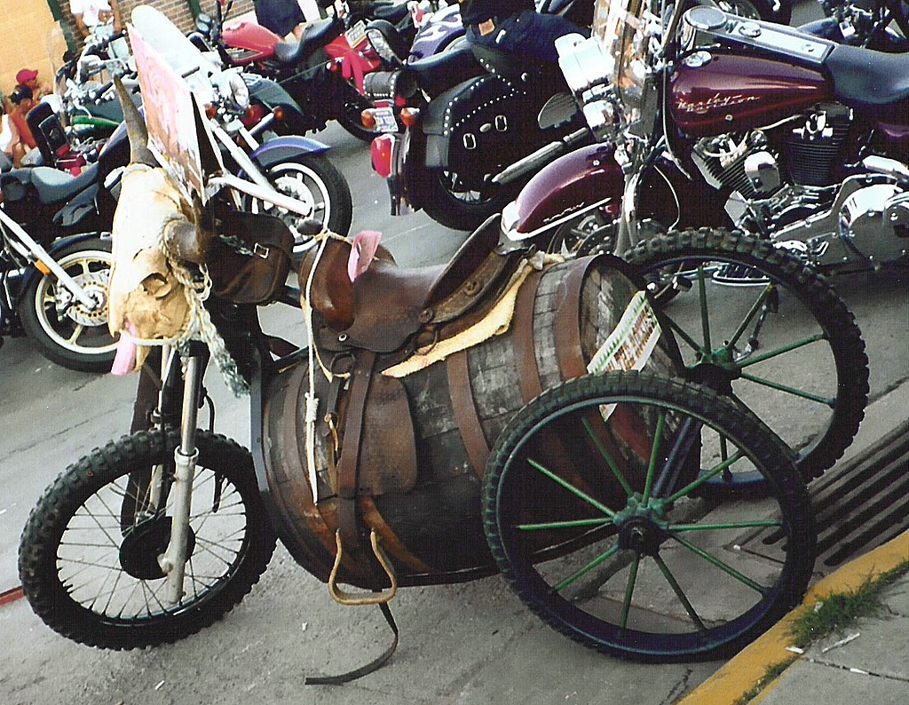 motorcycle horse