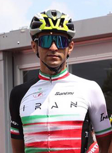 Saeid Safarzadeh am Start des olympischen Straßenrennens 2021
