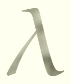 English: The lambda glyph.