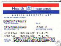 A Medicare card,