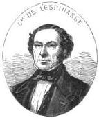 Portrait de Jean-Pierre de L'Espinasse, L'Illustration, 1850.