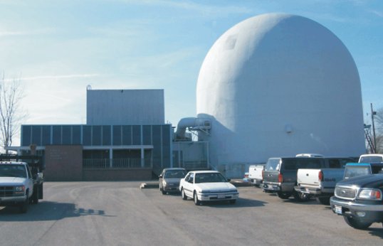 Aboveground Portion of the Piqua Decommissioned Reactor Complex and Auxiliary Building