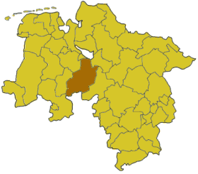 Poziția regiunii Districtul Diepholz