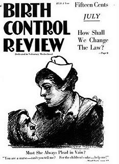 Cover of the 1919 Birth Control Review, published by Margaret Sanger. In relation to "How shall we change the law?" Sanger wrote "...women appeal in vain for instruction concerning contraceptives. Physicians are willing to perform abortions where they are pronounced necessary, but they refuse to direct the use of preventives which would make the abortions unnecessary... "I can't do it - the law does not permit it."" Birth Control Review 1919.jpg