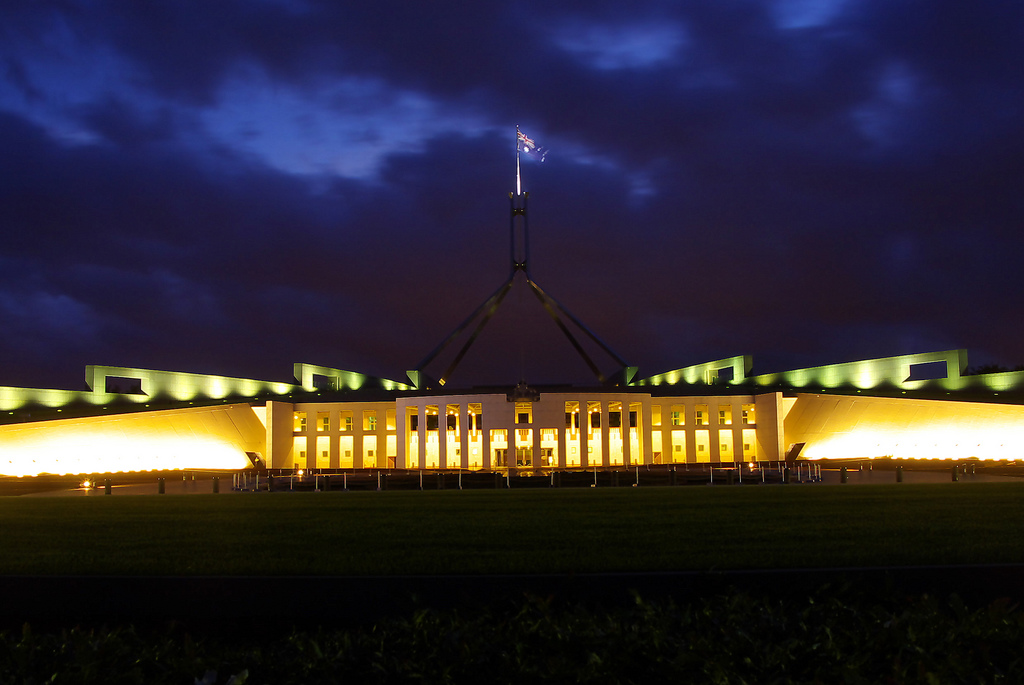 house of night. House Canberra at night