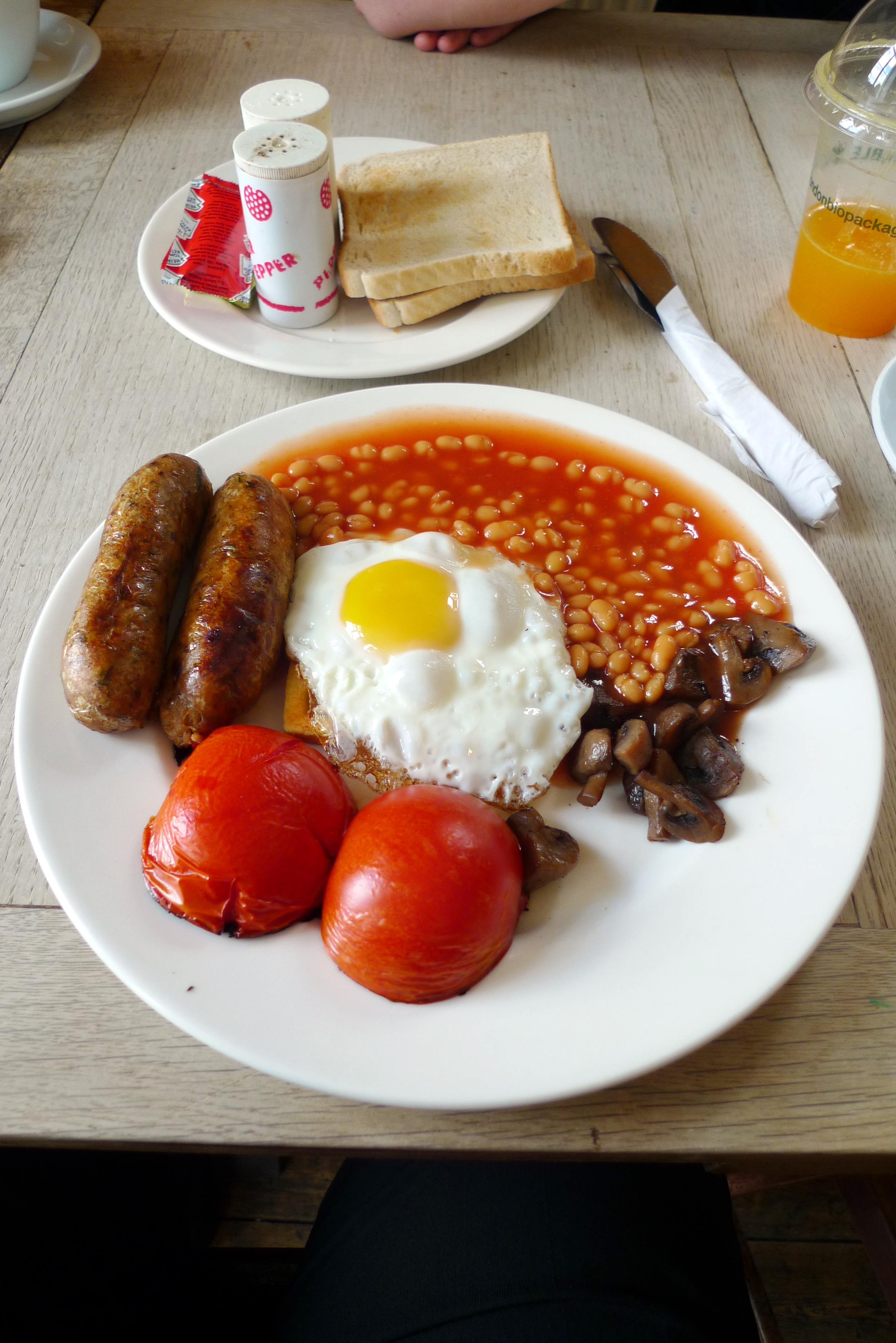 File:Full english breakfast with veggie sausages 2 cc flickr user ewan ...