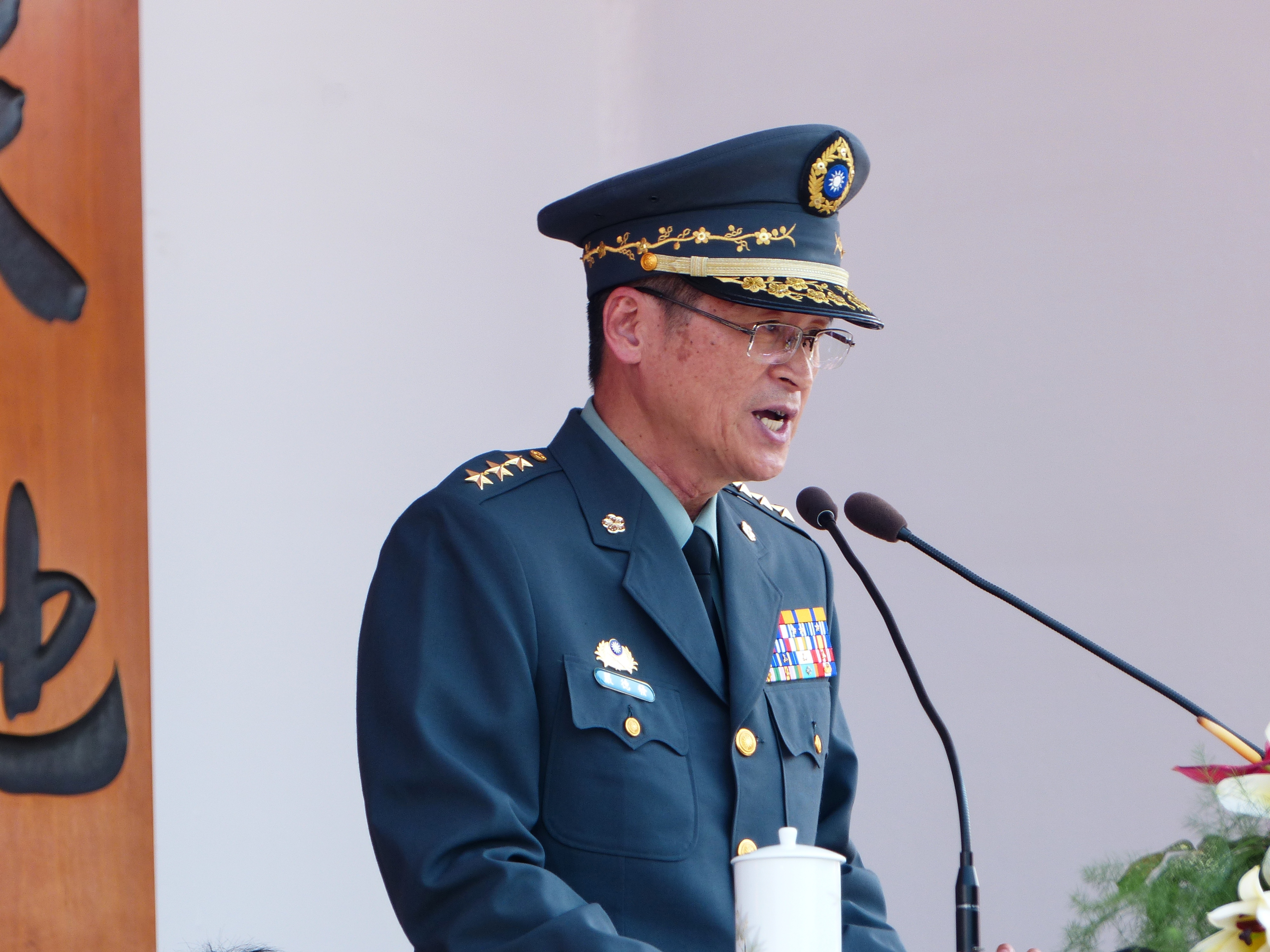 Chief of the ROCA General Yen Teh-fa Opening Speech in ROCMA Open Day 20140531.jpg