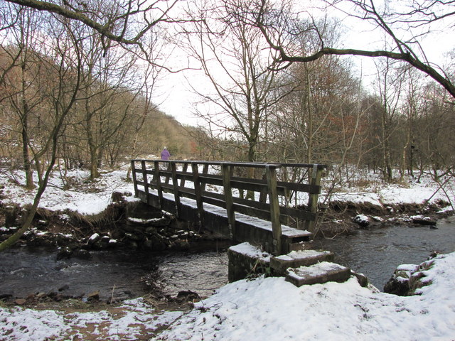 File:Footbridge over Eagley Brook - geograph.org.uk - 1145964.jpg