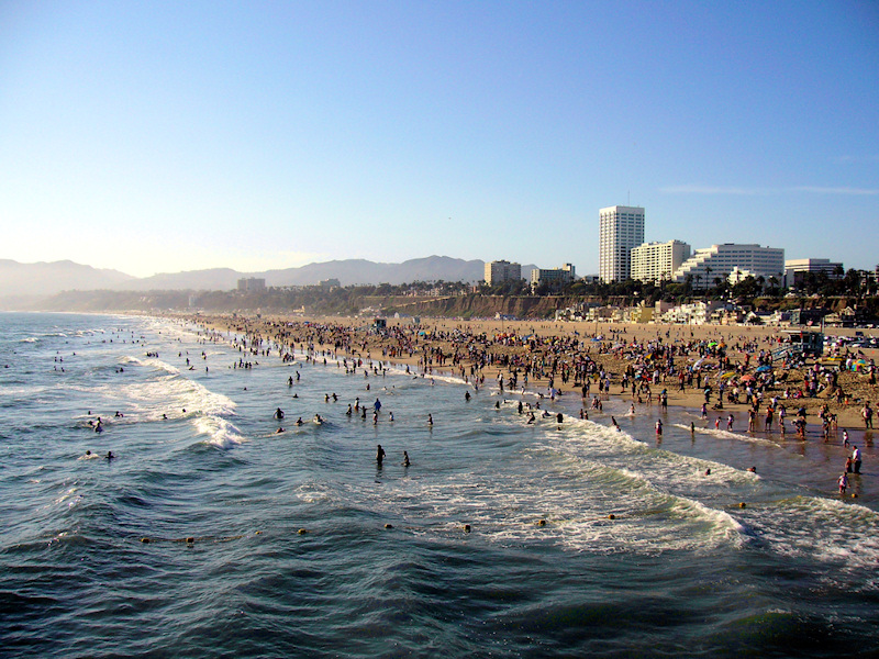 Santa Monica Looking From The Pier