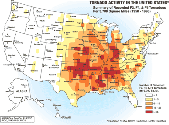 tornado alley. at least 7 tornadoes last