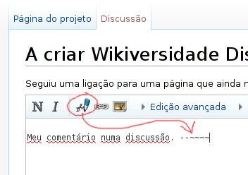 Como assinar um comentário