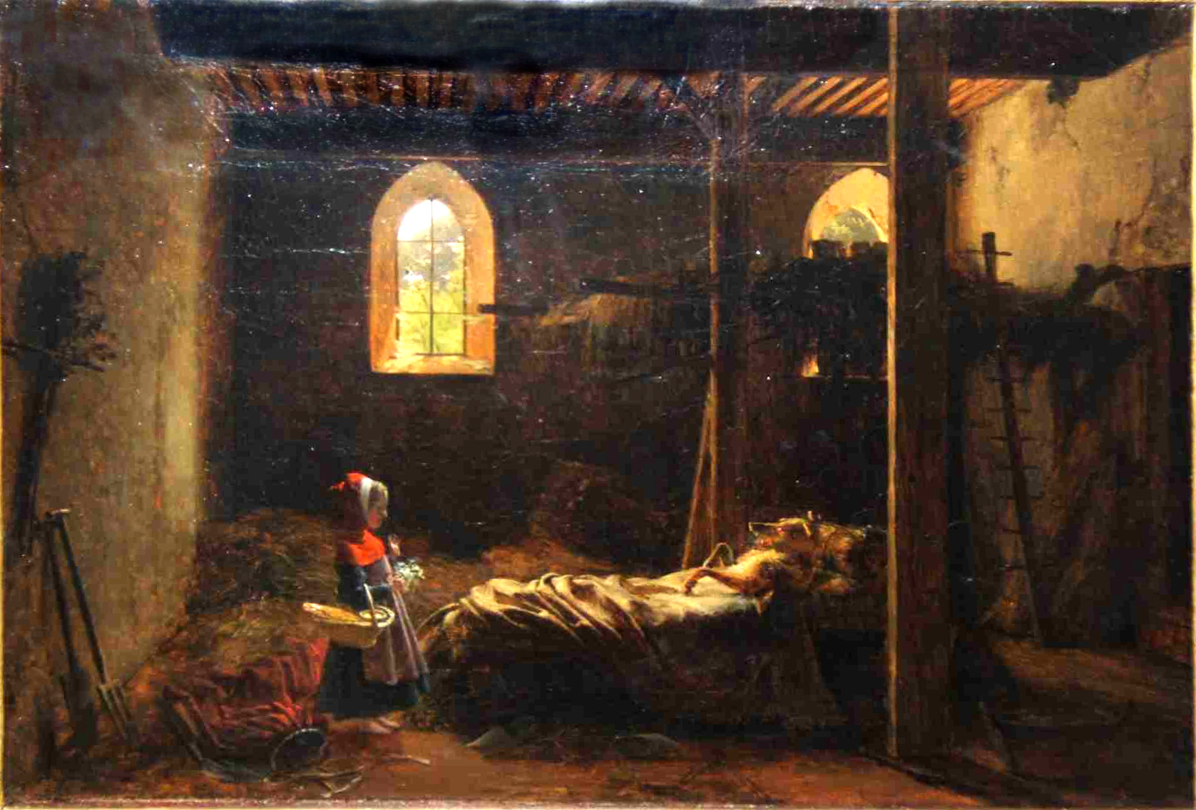 Caperucita Roja. Fleury-François Richard (1777-1852). Museo del Louvre.