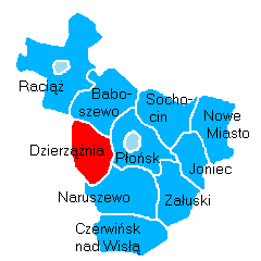 Położenie na mapie powiatu