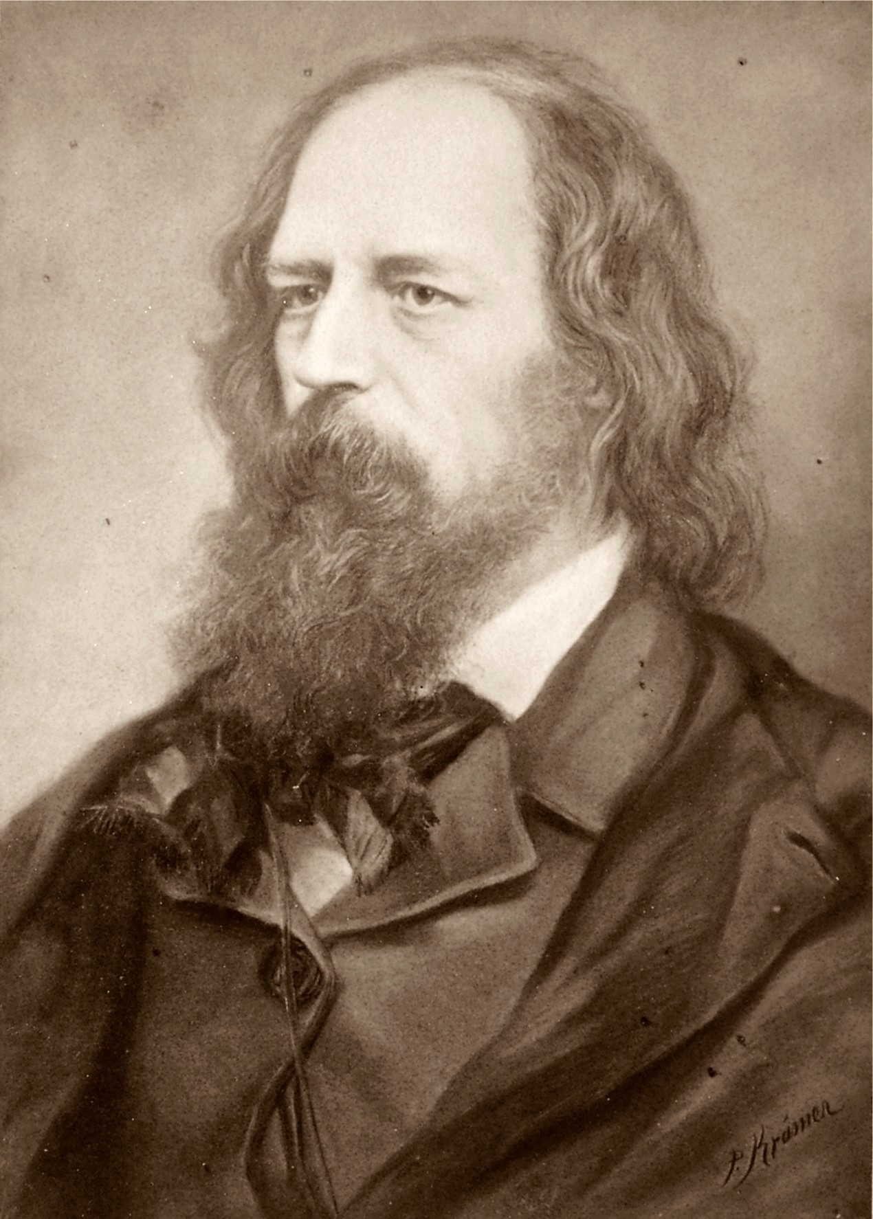 Deutsch: Alfred Lord Tennyson 1809-1892 englis...