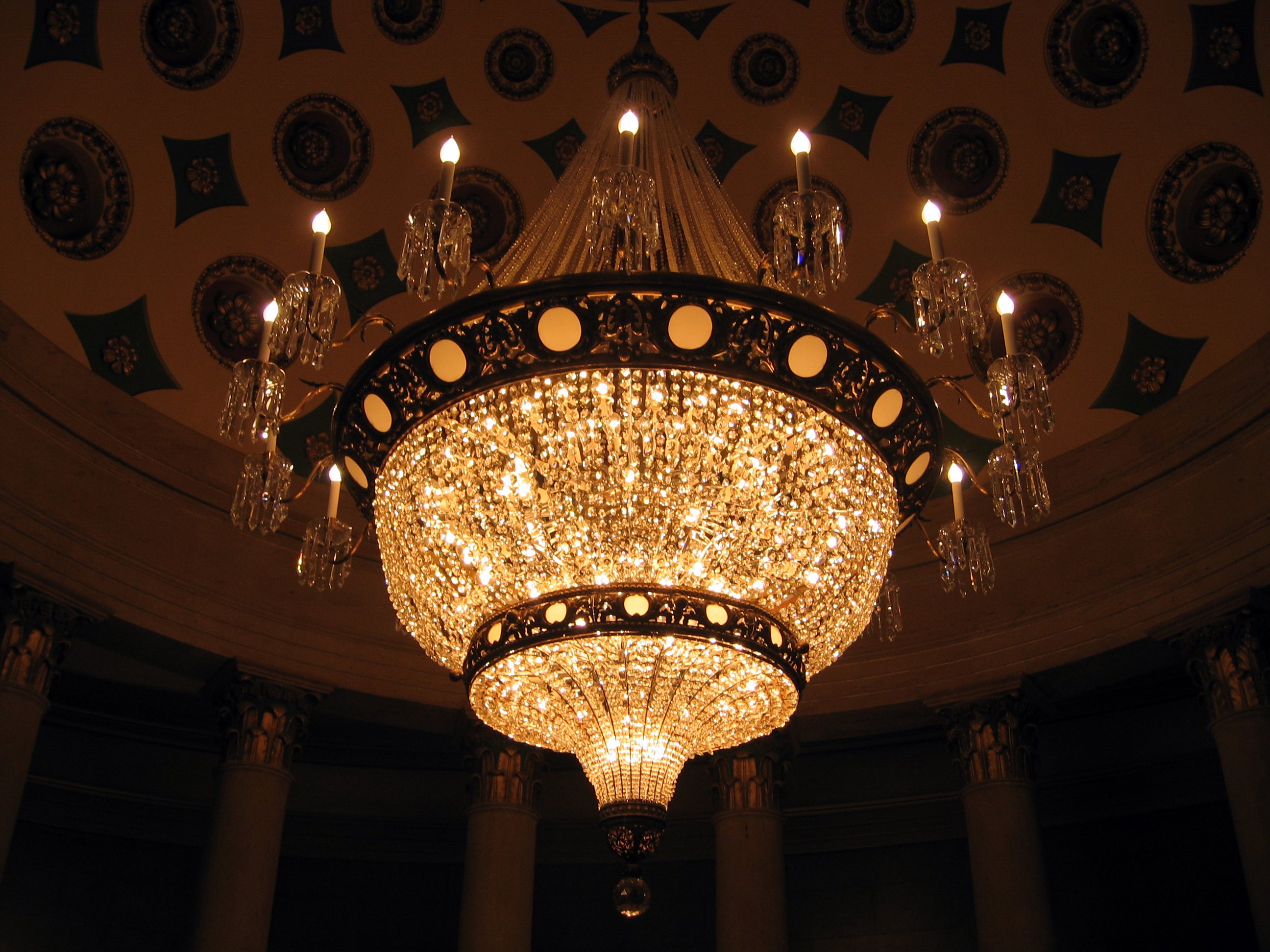 A chandelier
