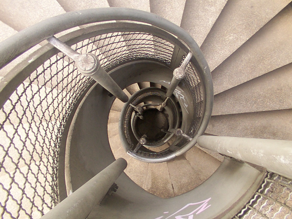 Spiral staircase in Cologne Germany