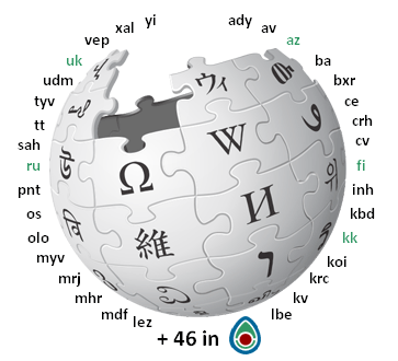 Some of the «Wikipedias in the languages of Russia» project language codes