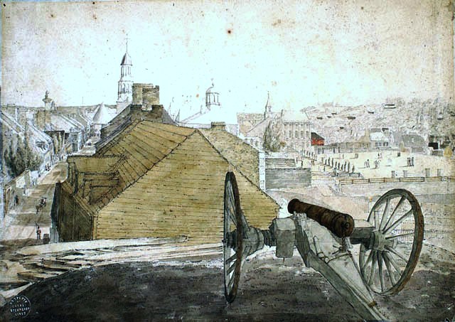 Looking South from the Citadel, Montreal, Lower Canada