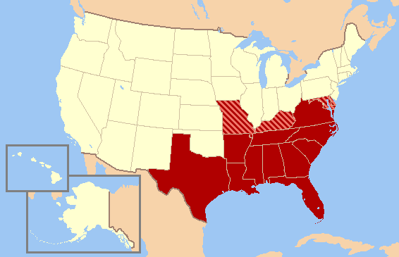civil war map. States Civil War map.png
