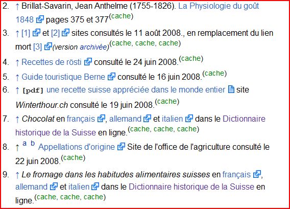 cache sur les liens externes de Wikipedia 