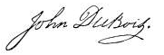 John Duboisʼ signatur