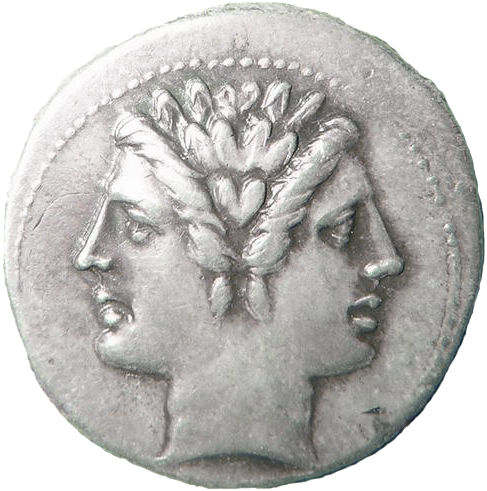 http://commons.wikimedia.org/wiki/File:Janus_coin.png