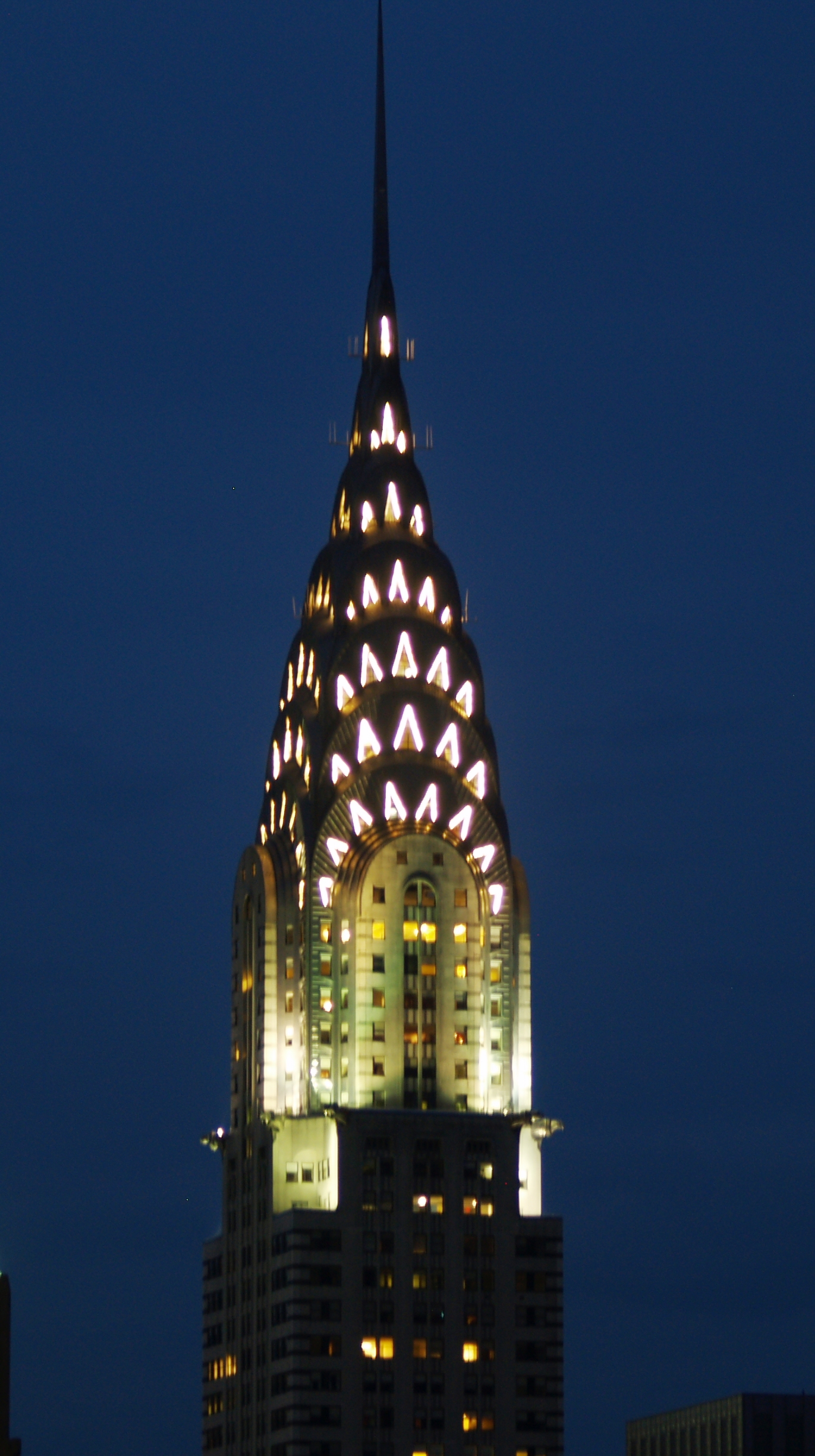 chrysler building at night