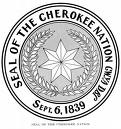 English: B/W Seal of the Cherokee nation
